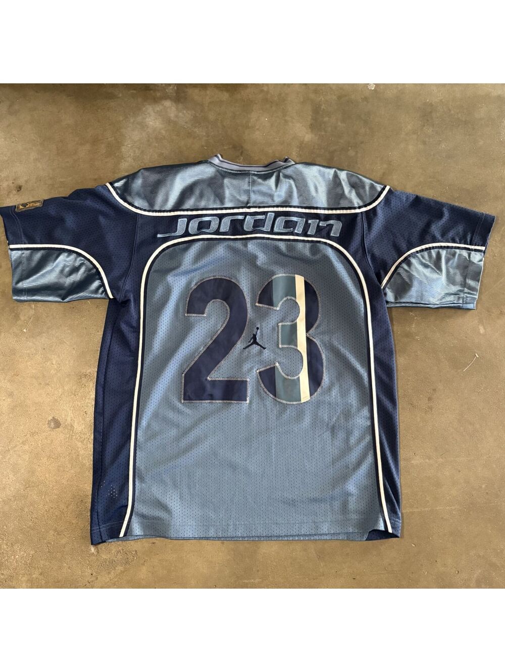 Y2k Jordan Jumpman Men's XL Basketball Jersey Navy & Baby Blue